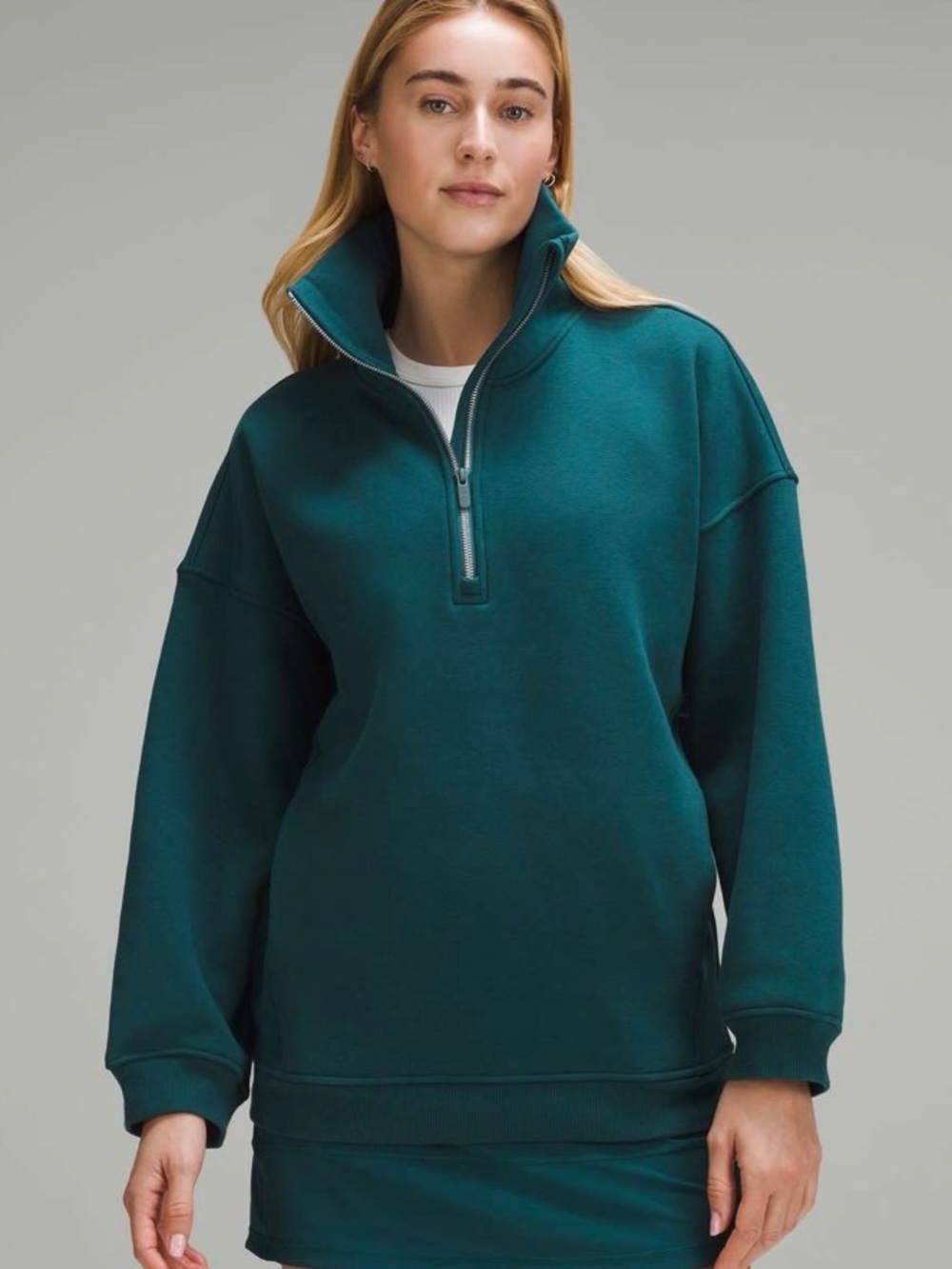 Lululemon Thick Fleece Half Zip Funnel Neck
Storm Teal